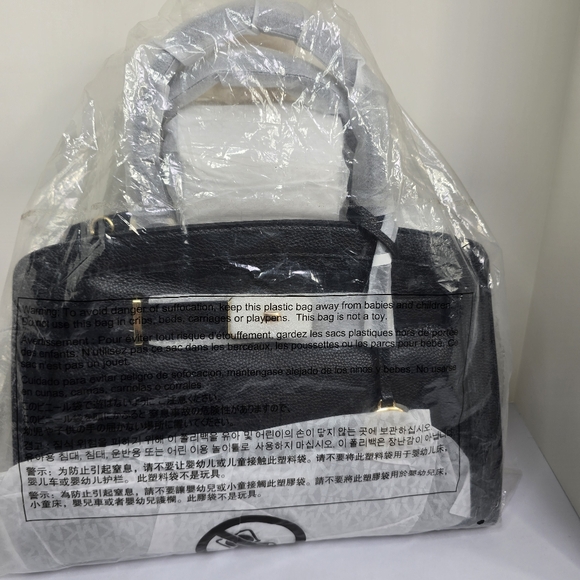 New Authentic Michael Kors Karson Pebble Leather Satchel 12.75"W x 9.75"H x 5.5" - Picture 2 of 10